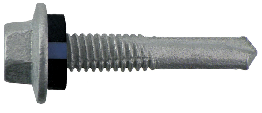 SCREW NO 5 PNT (S500) HEX SEAL C4 12-24 X 32 DOVER WHITE